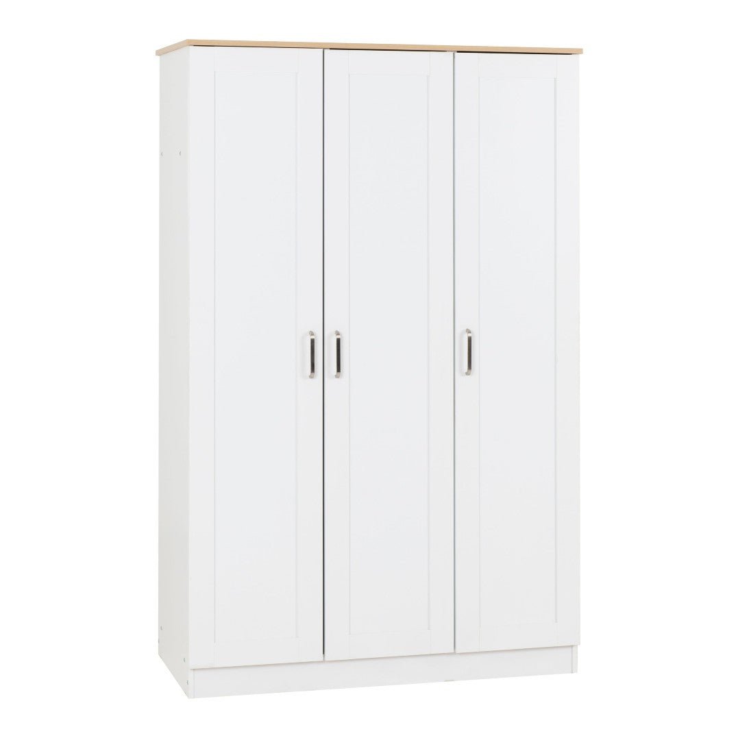 Portland 3 Door Triple Wardrobe - Seconique