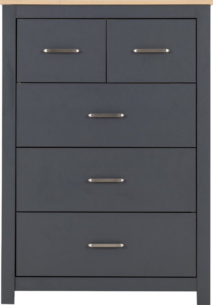 Portland 3+2 Drawer Chest - Seconique