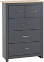 Portland 3+2 Drawer Chest - Seconique