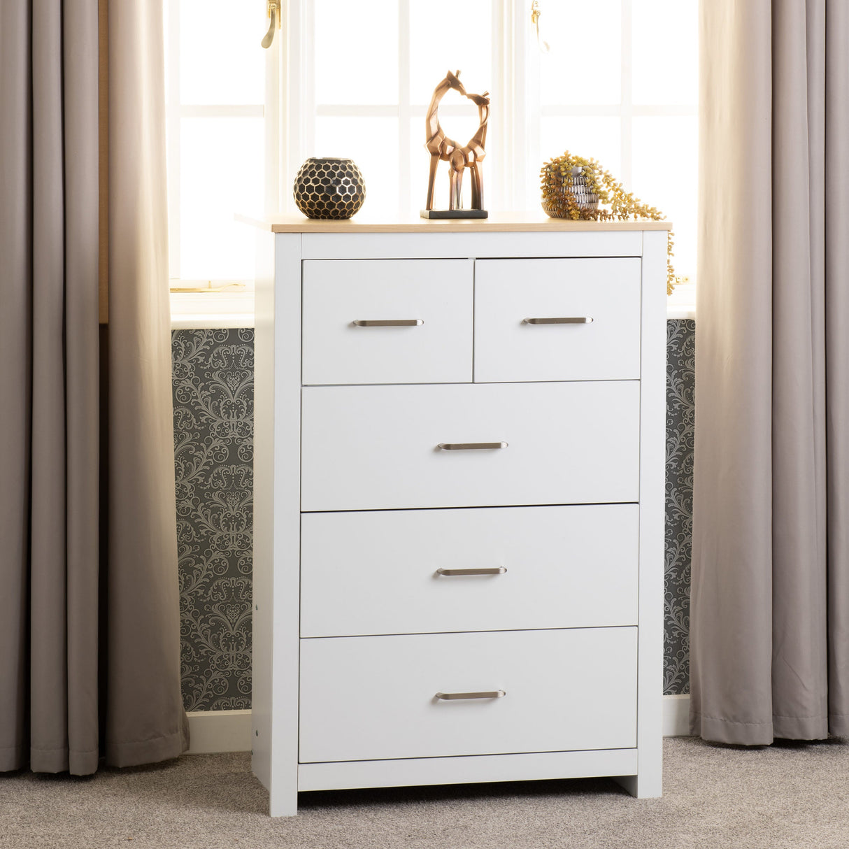 Portland 3+2 Drawer Chest - Seconique