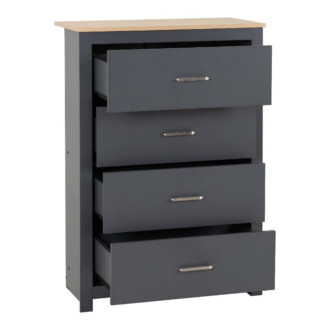 Portland 4 Drawer Chest - Seconique