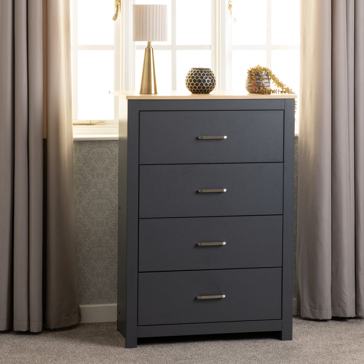 Portland 4 Drawer Chest - Seconique