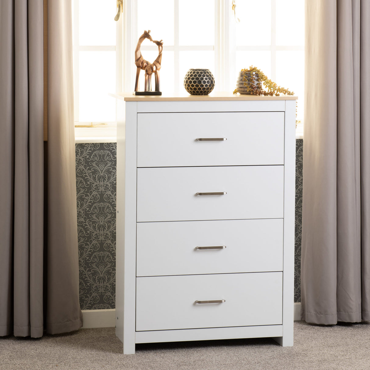 Portland 4 Drawer Chest - Seconique