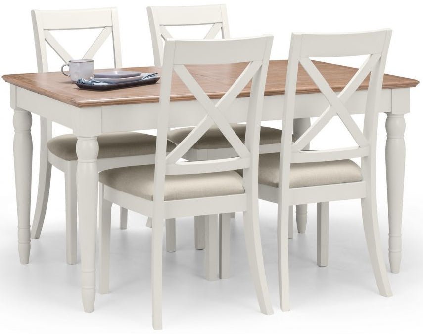 Provence Dining Table Set with 4 Chairs - Julian Bowen