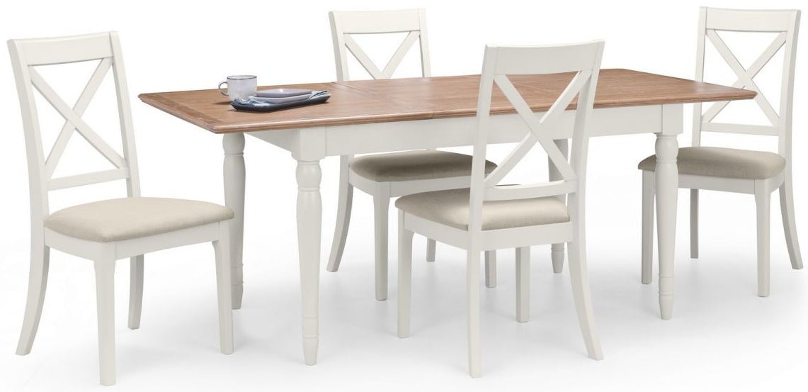 Provence Dining Table Set with 4 Chairs - Julian Bowen