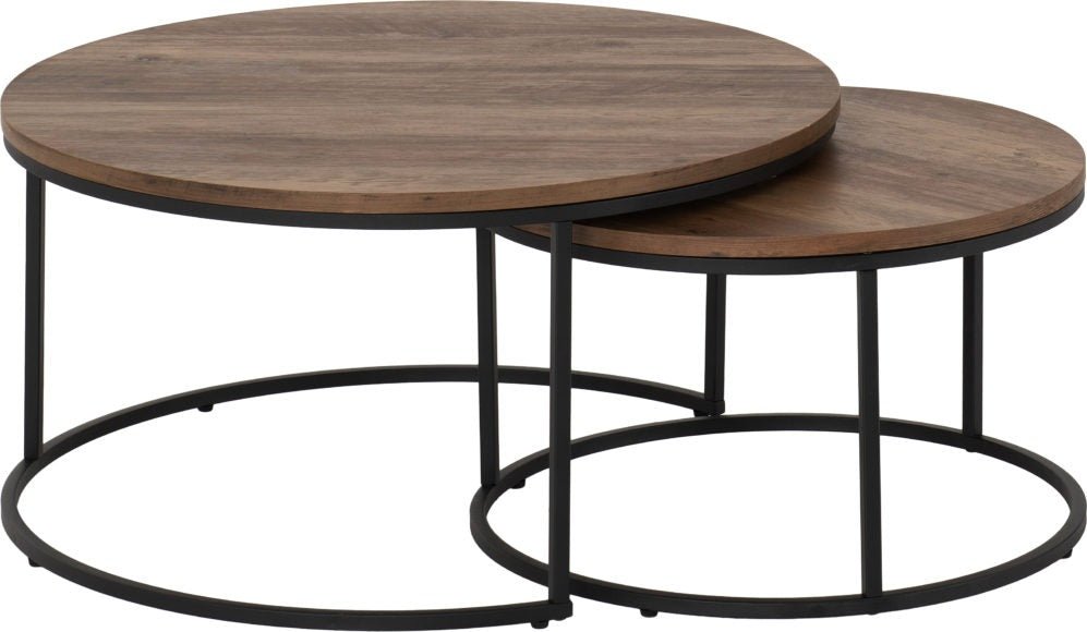 Quebec Round Nesting Coffee Table Set - Seconique