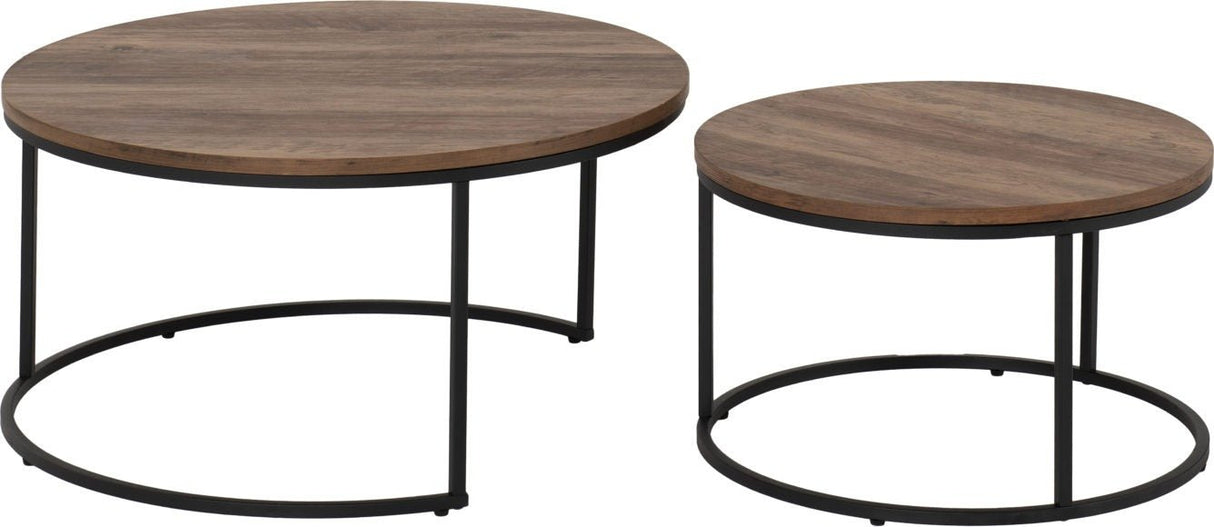 Quebec Round Nesting Coffee Table Set - Seconique