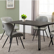 Quebec Wave Edge Dining Table Set with 4 Chairs - Seconique