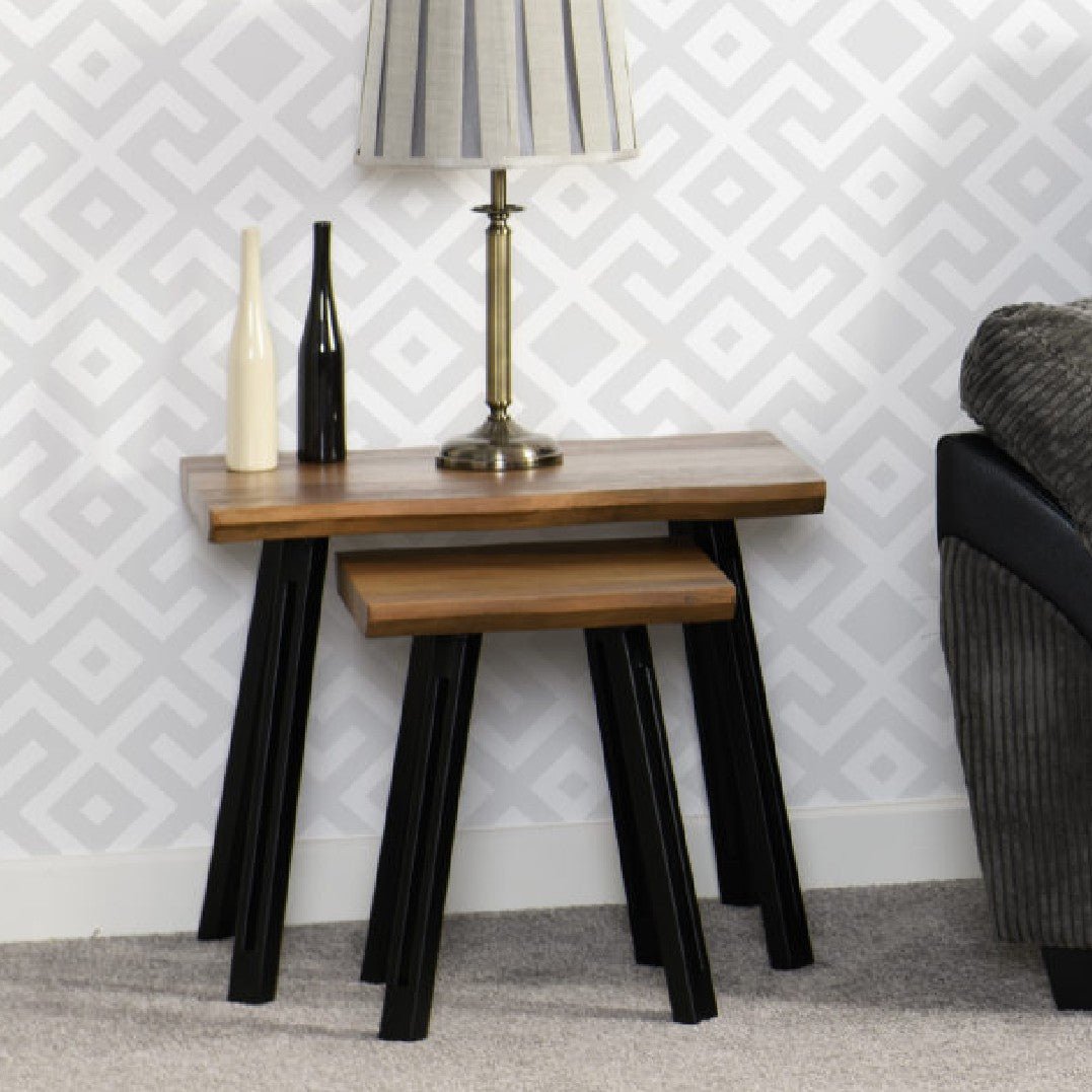 Quebec Wave Edge Nest of Tables - Seconique