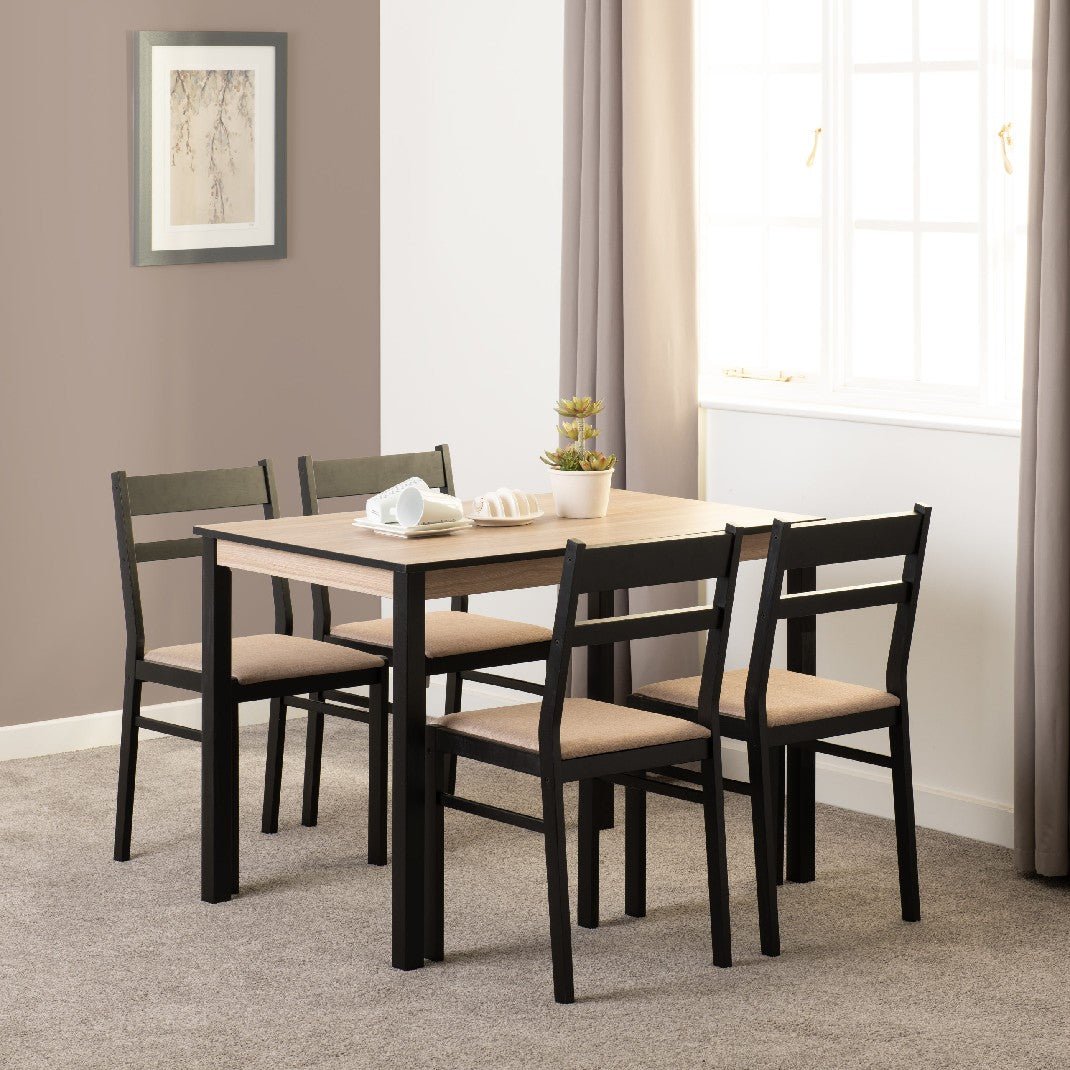 Radley Dining Table Set with 4 Chairs - Seconique