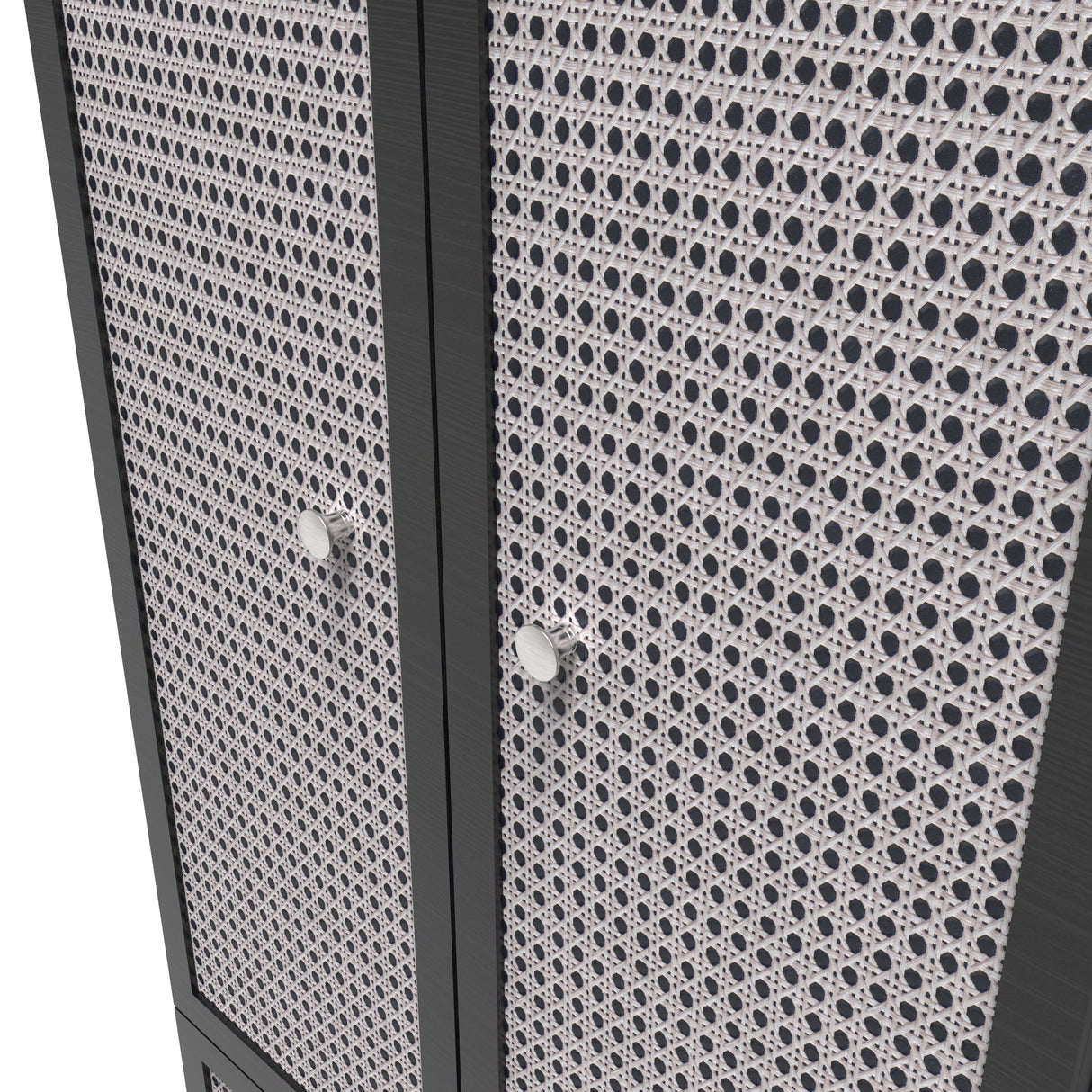 Rattan 2 Door 2 Drawer Wardrobe - Welcome Furniture