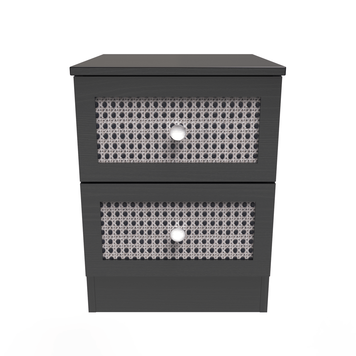 Rattan 2 Drawer Bedside Cabinet - Welcome Furniture