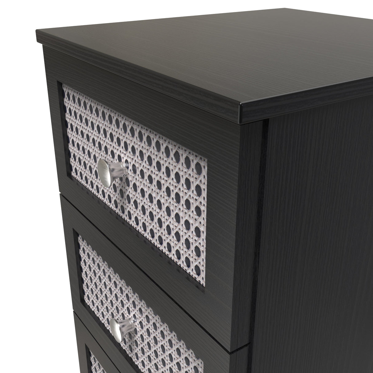 Rattan 3 Drawer Bedside Cabinet - Welcome Furniture
