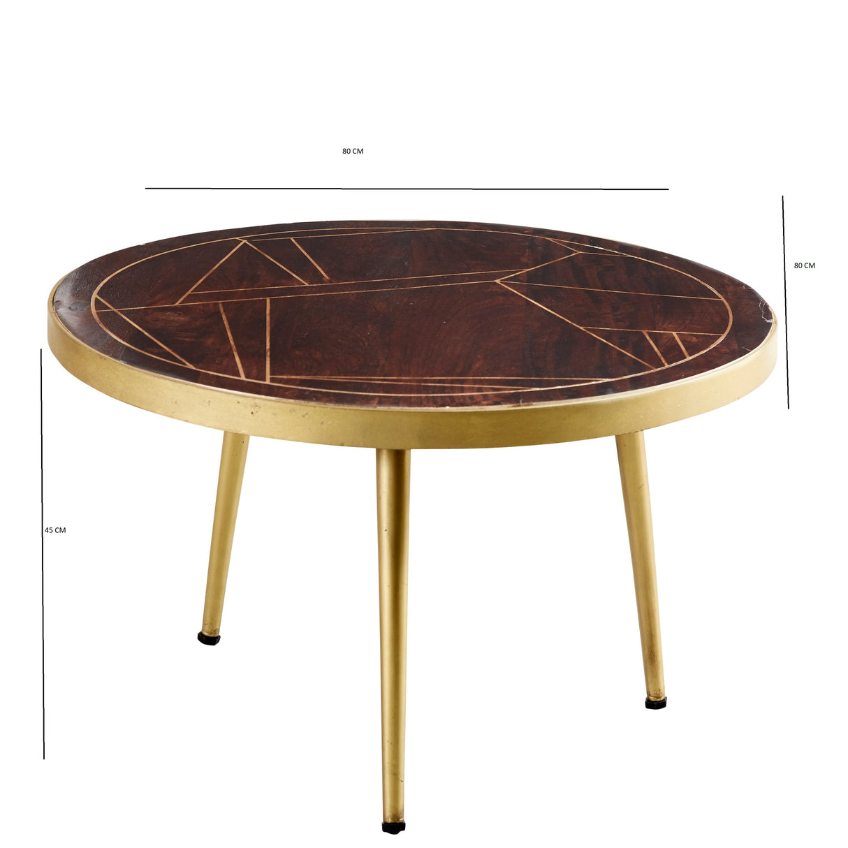 Reclaimed Wood Round Coffee Table - Indian Hub
