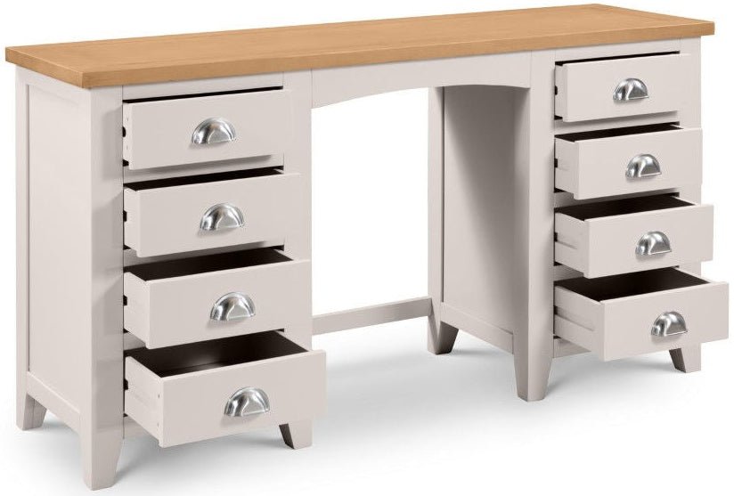 Richmond Twin Pedestal Dressing Table - Julian Bowen