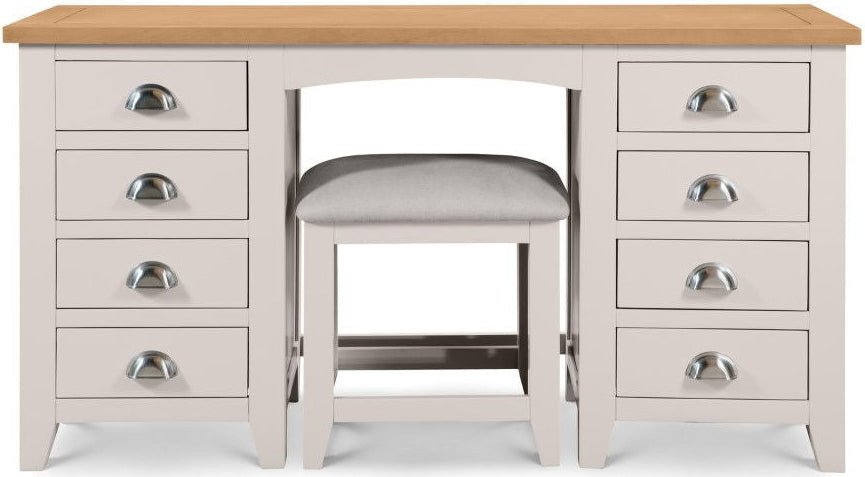 Richmond Twin Pedestal Dressing Table - Julian Bowen