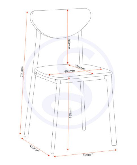 Riley Small Dining Table Set with 2 Chairs - Seconique