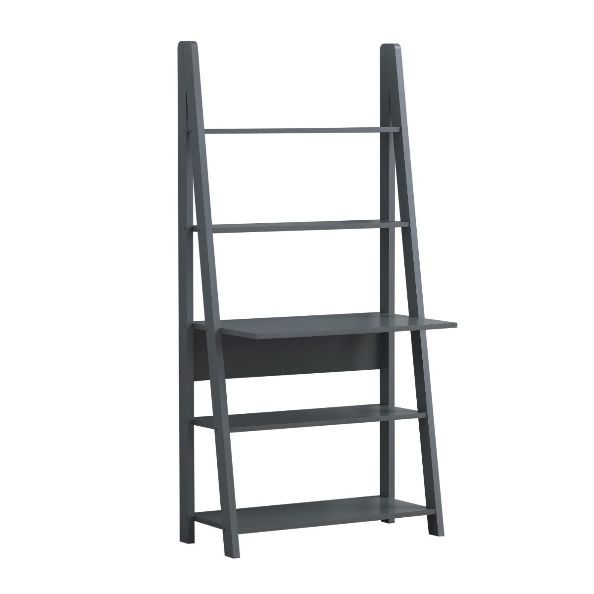 Riva Dark Grey Tall Ladder Desk - Timber Art Design