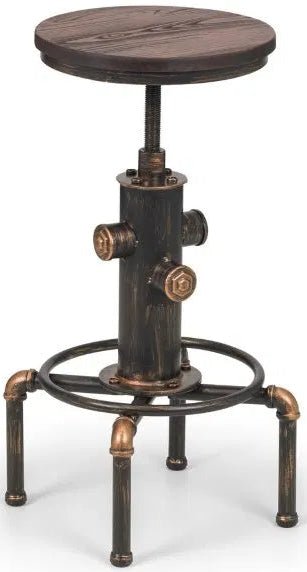 Rockport Pipework Bar Stools - Julian Bowen