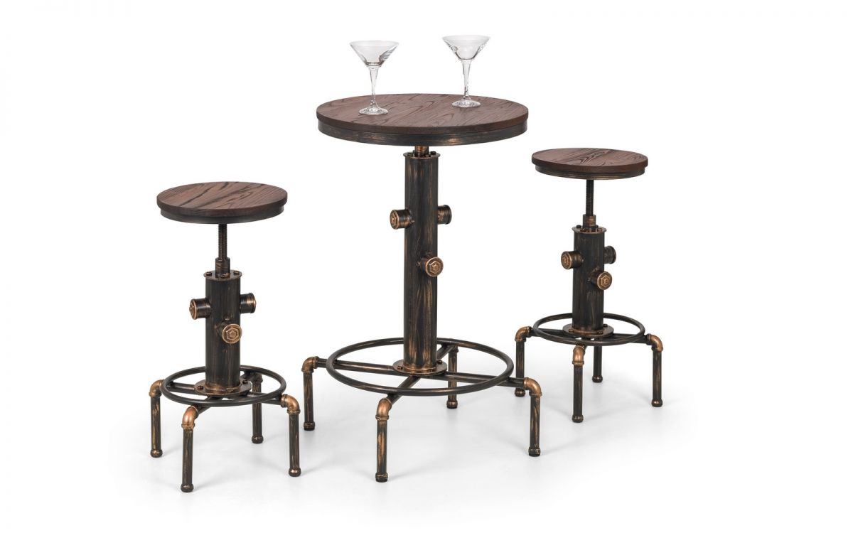 Rockport Pipework Bar Table - Julian Bowen