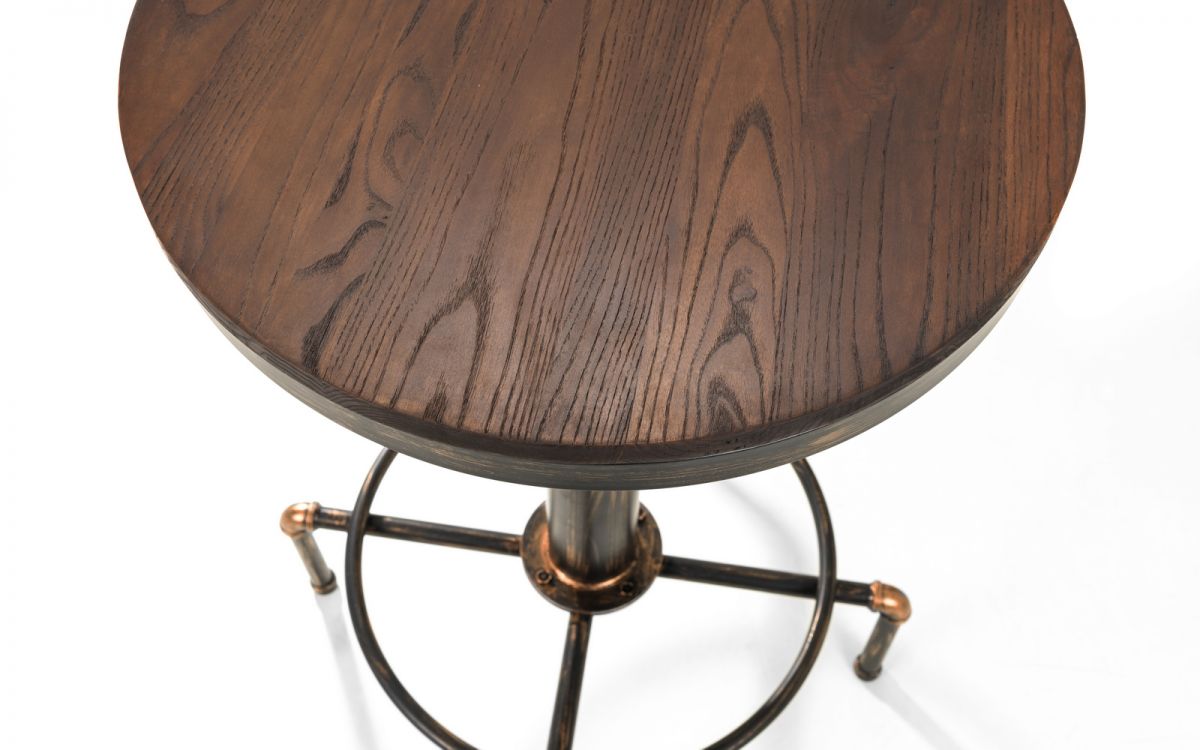 Rockport Pipework Bar Table - Julian Bowen