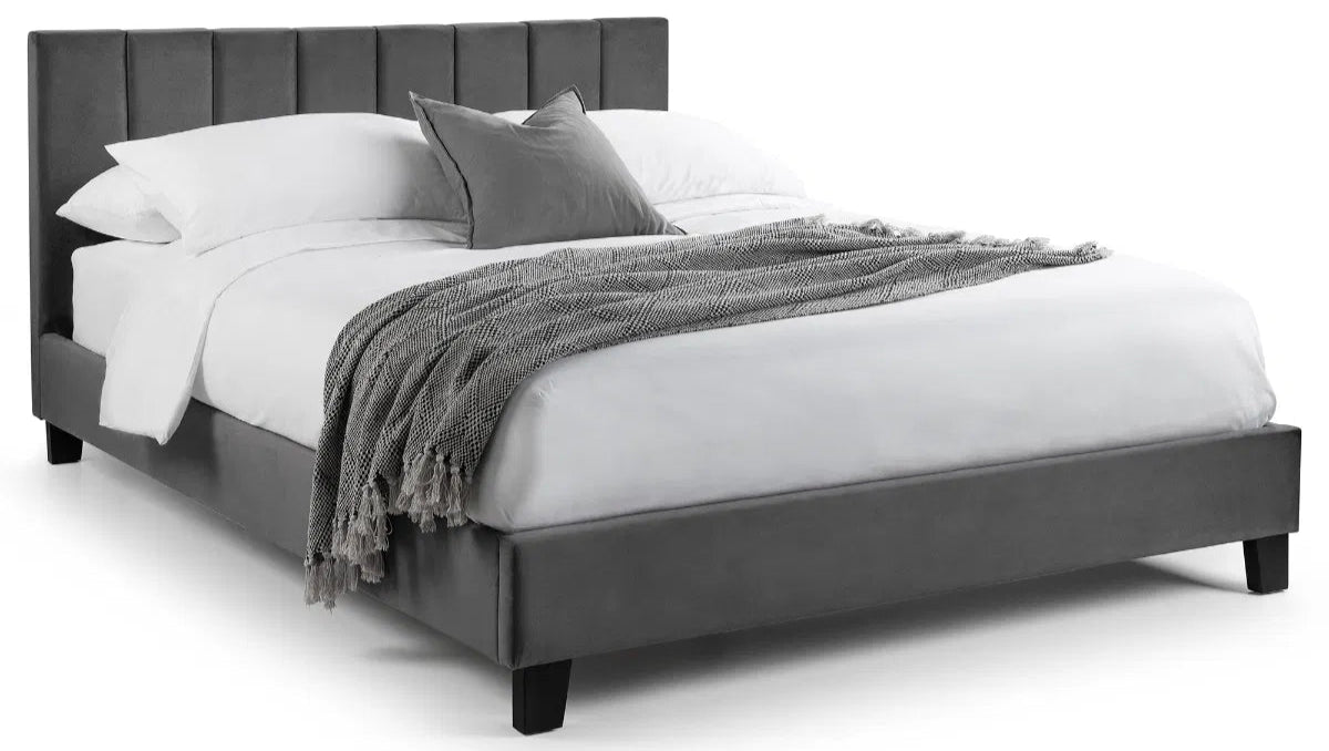 Rosa Velvet Bed Frame in a Box - Julian Bowen