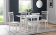 Rufford Butterfly Extending Dining Table With 4 Coast Chairs - Julian Bowen