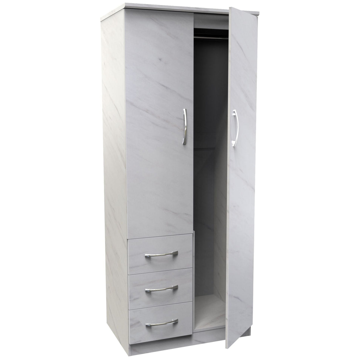 Avon 3 Drawer 2 Door Double Combination Wardrobe