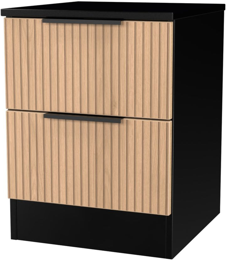 Java 2 Drawer Bedside Table