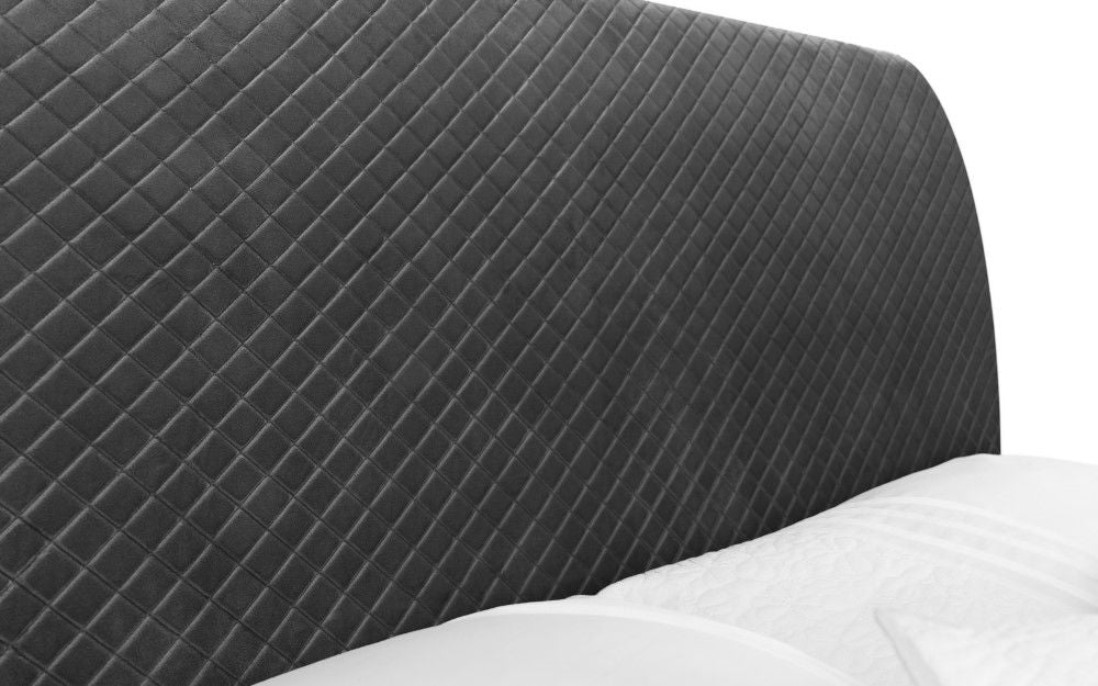 Sanderson Diamond Quilted Velvet Bed - Julian Bowen