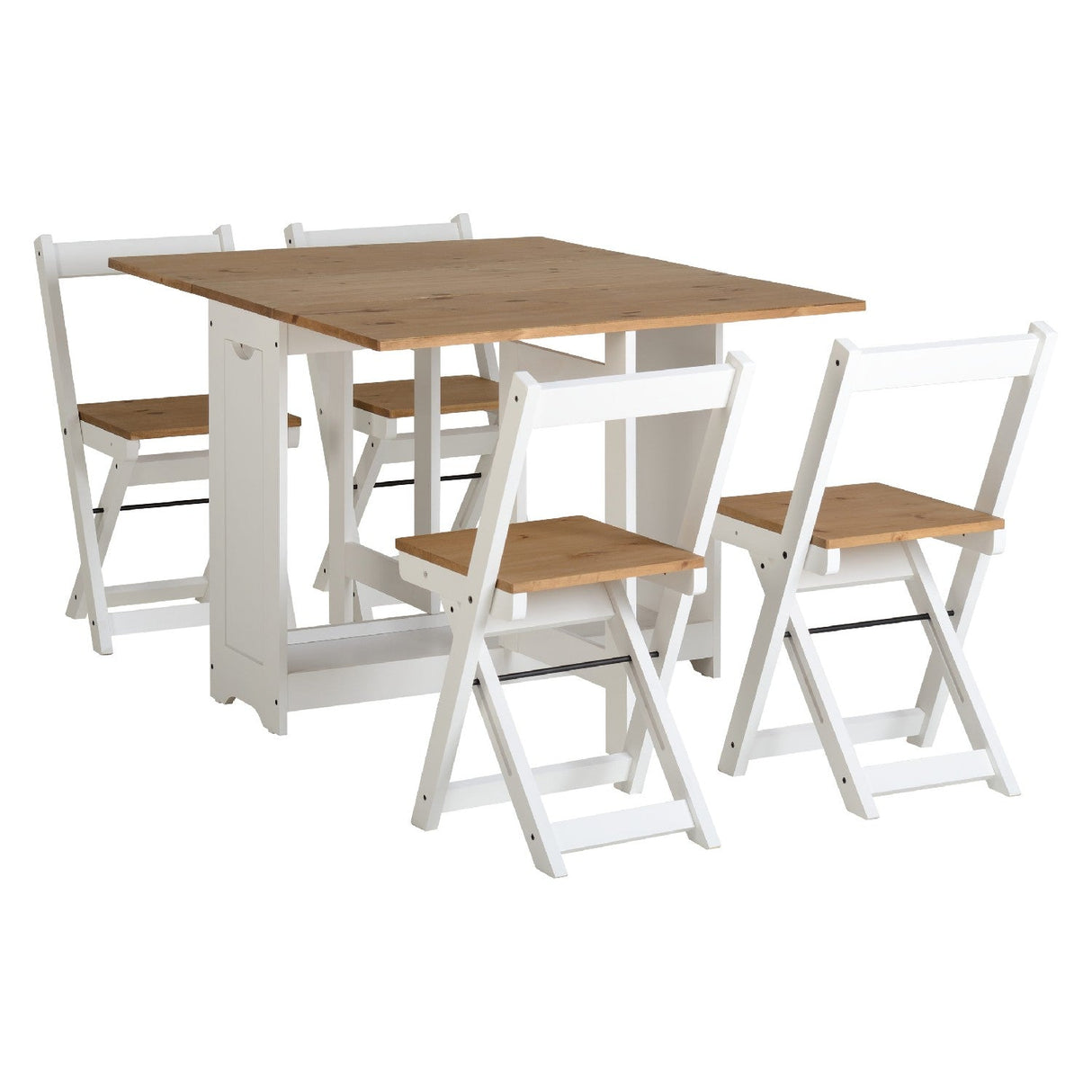 Santos Butterfly Folding Space Saving Dining Set - Seconique