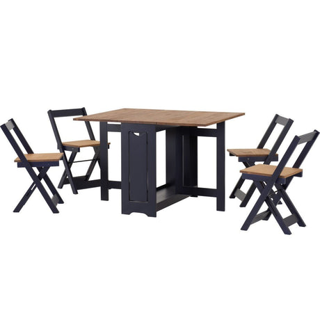 Santos Butterfly Folding Space Saving Dining Set - Seconique
