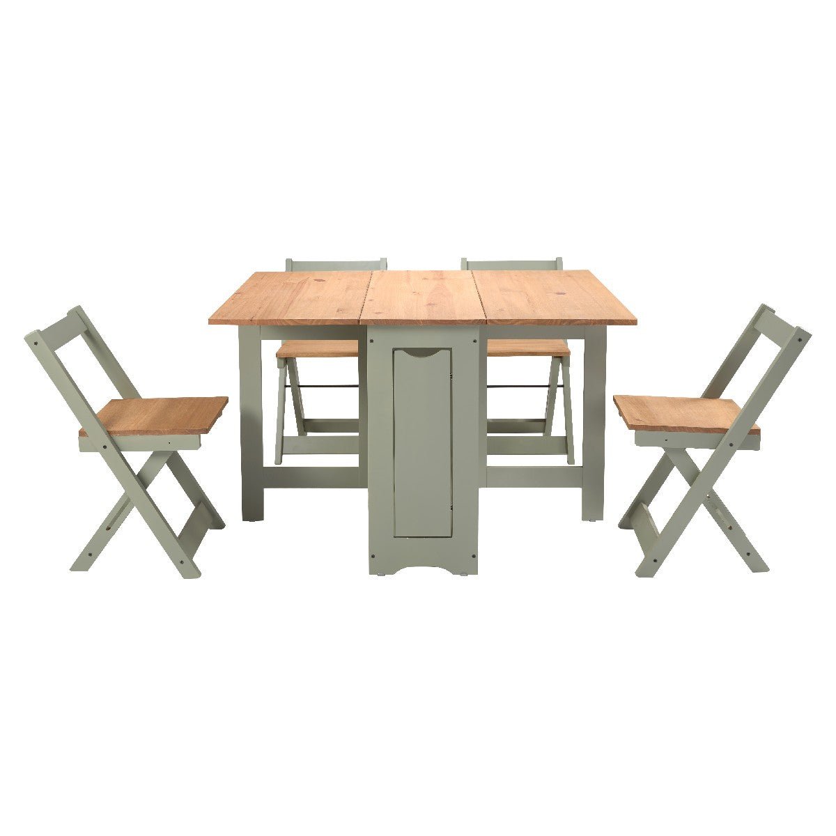Santos Butterfly Folding Space Saving Dining Set - Seconique