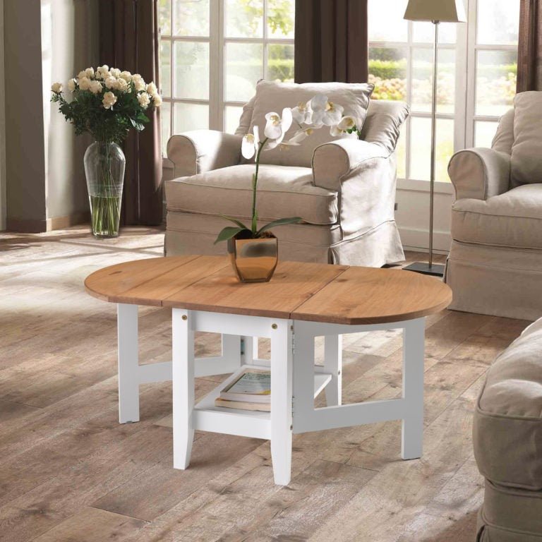 Santos Drop Leaf Extending Coffee Table - Seconique