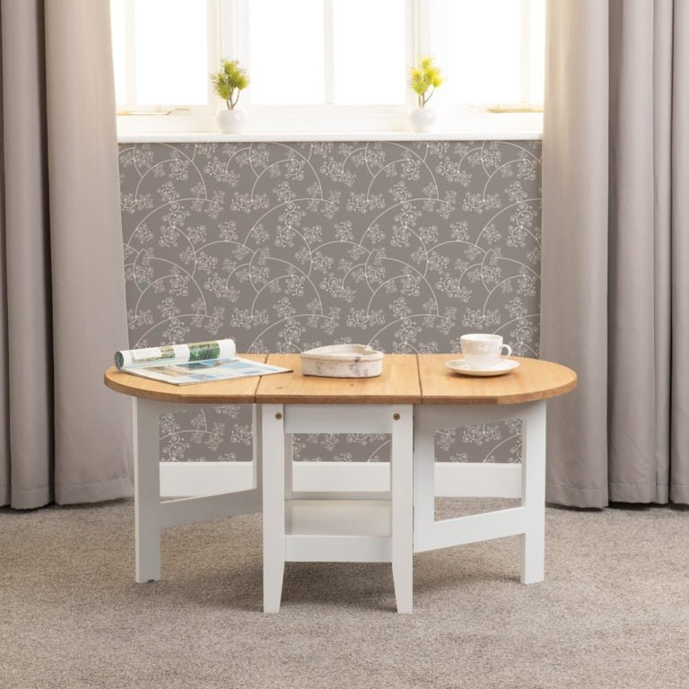 Santos Drop Leaf Extending Coffee Table - Seconique