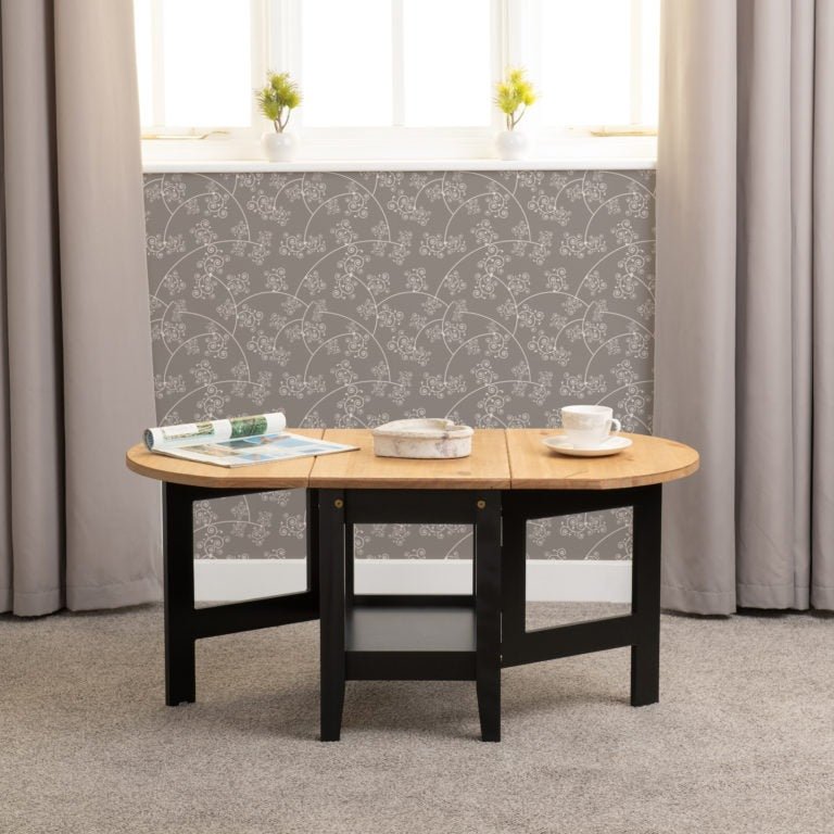 Santos Drop Leaf Extending Coffee Table - Seconique