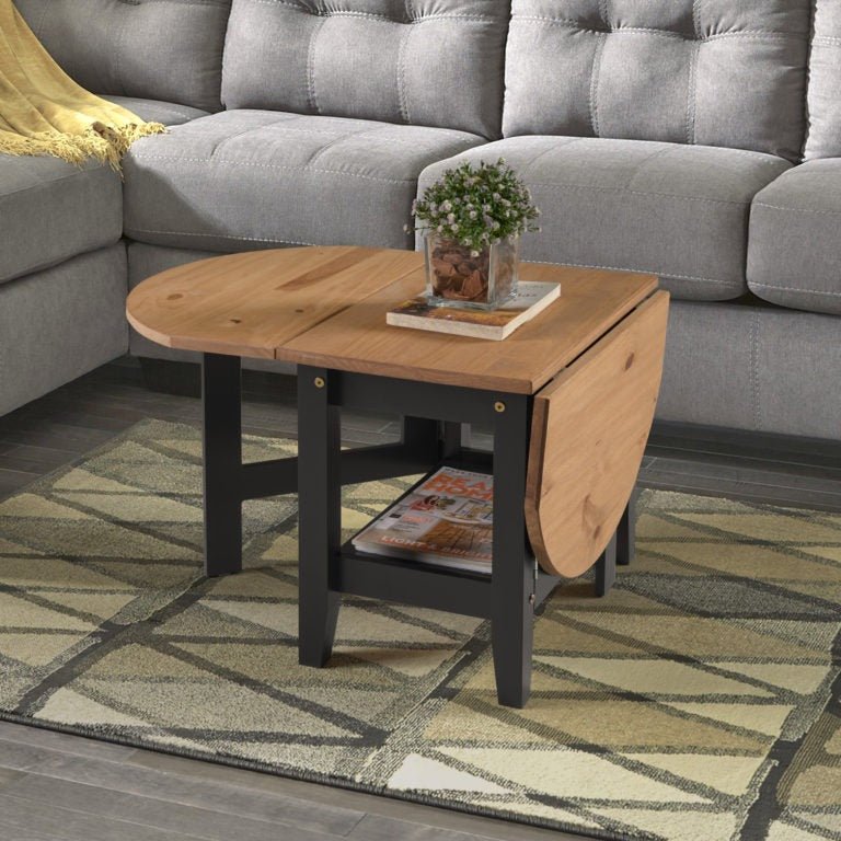 Santos Drop Leaf Extending Coffee Table - Seconique