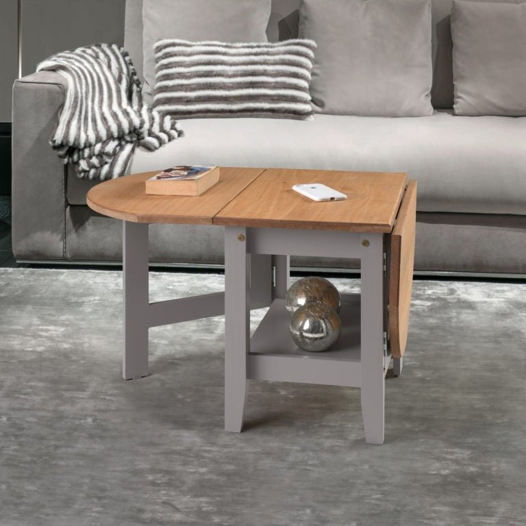 Santos Drop Leaf Extending Coffee Table - Seconique