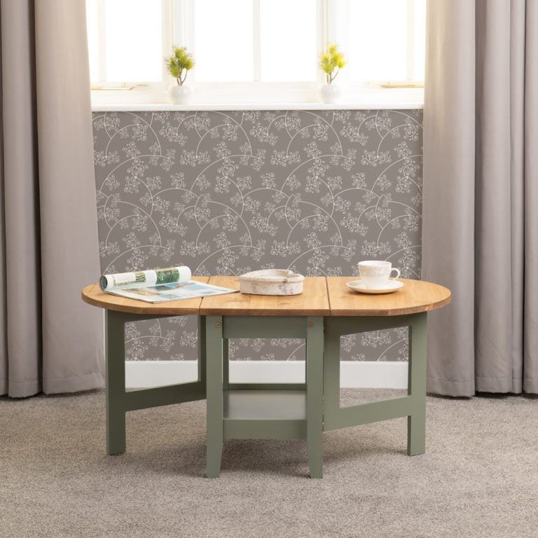 Santos Drop Leaf Extending Coffee Table - Seconique