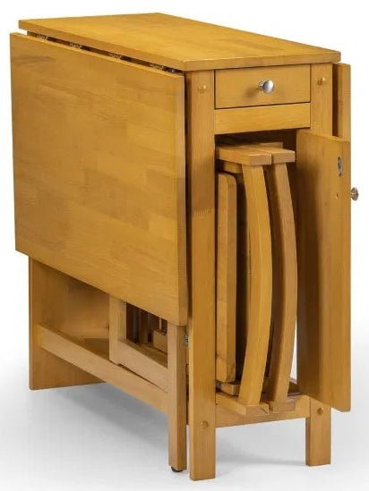 Savoy Butterfly Folding Space Saving Dining Set - Julian Bowen