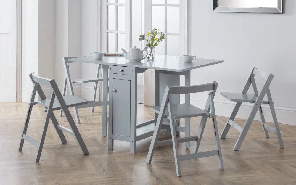 Savoy Butterfly Folding Space Saving Dining Set - Julian Bowen