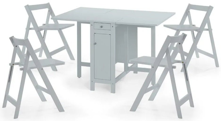 Savoy Butterfly Folding Space Saving Dining Set - Julian Bowen