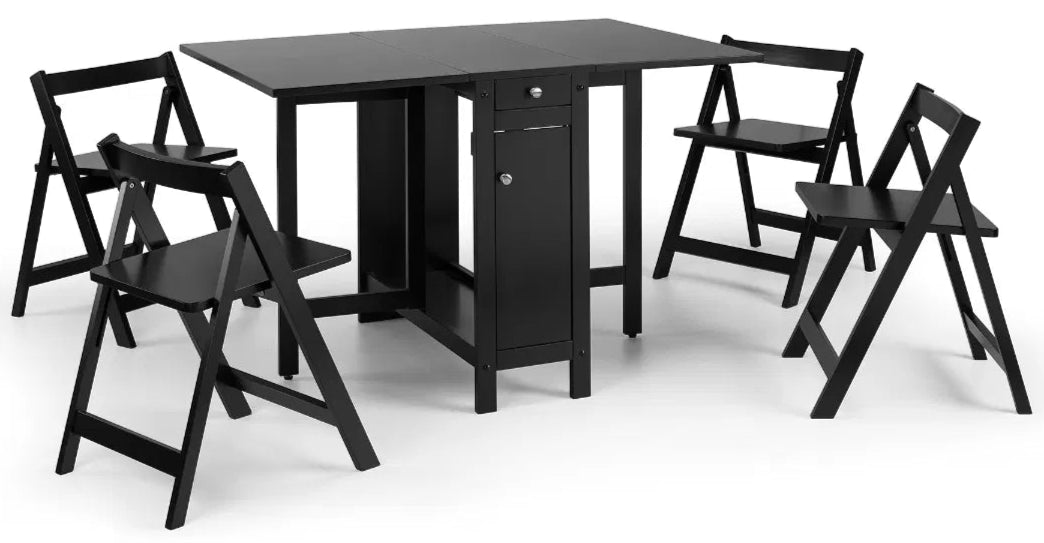 Savoy Butterfly Folding Space Saving Dining Set - Julian Bowen