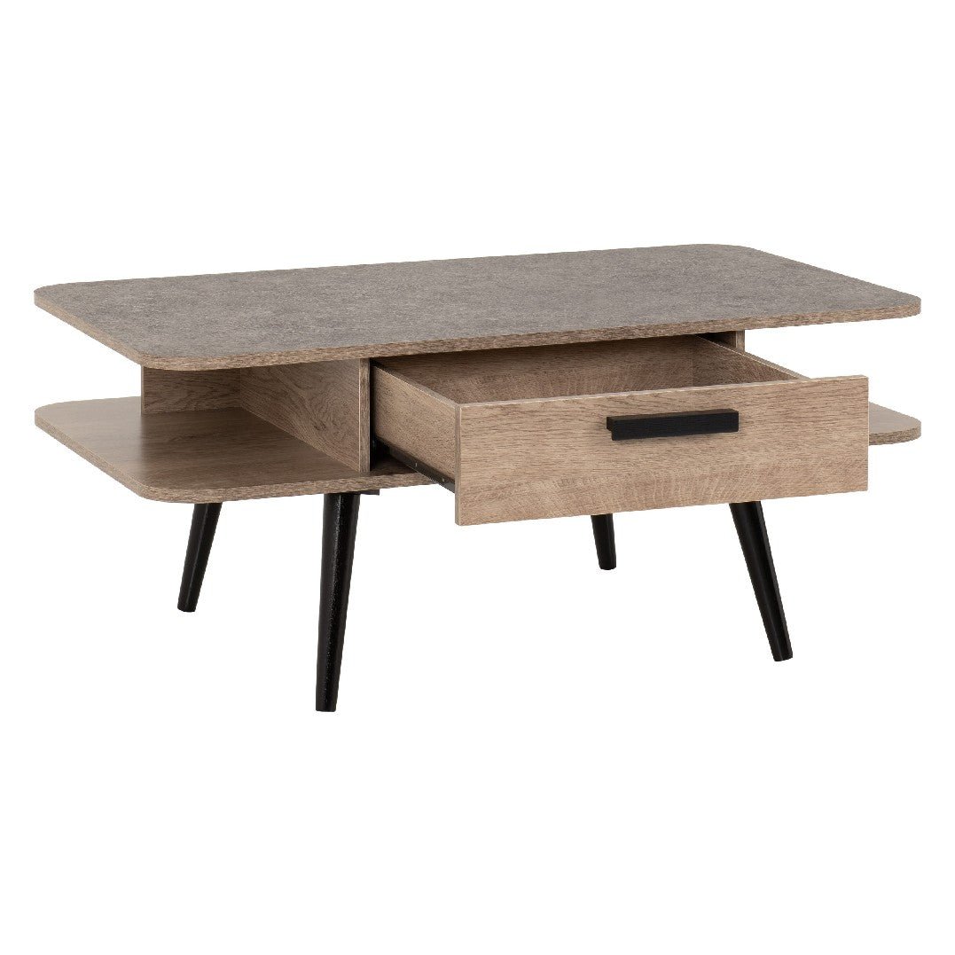 Saxton 1 Drawer Coffee Table - Seconique