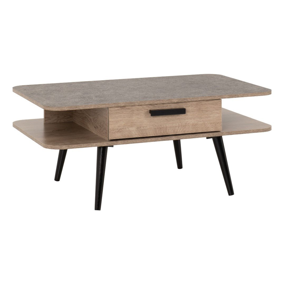 Saxton 1 Drawer Coffee Table - Seconique