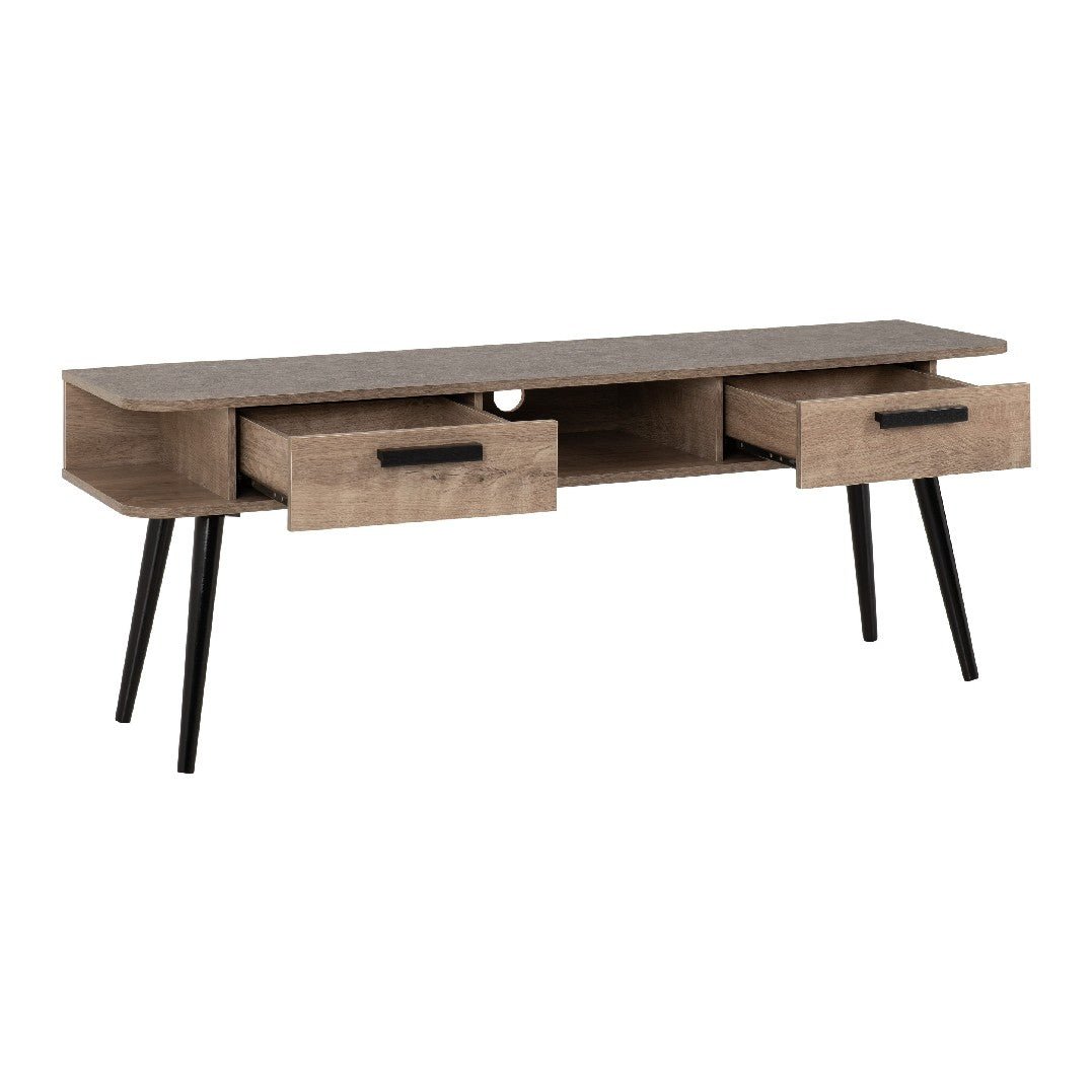 Saxton 2 Drawer TV Unit - Seconique