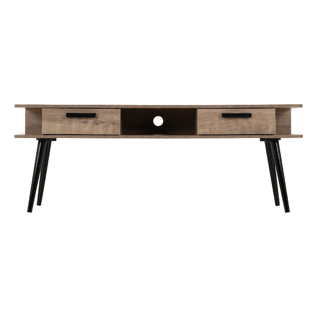 Saxton 2 Drawer TV Unit - Seconique
