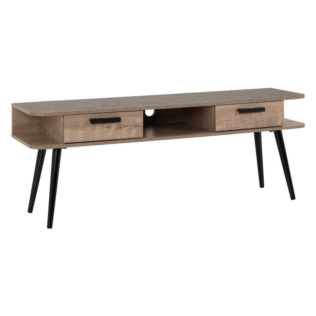 Saxton 2 Drawer TV Unit - Seconique