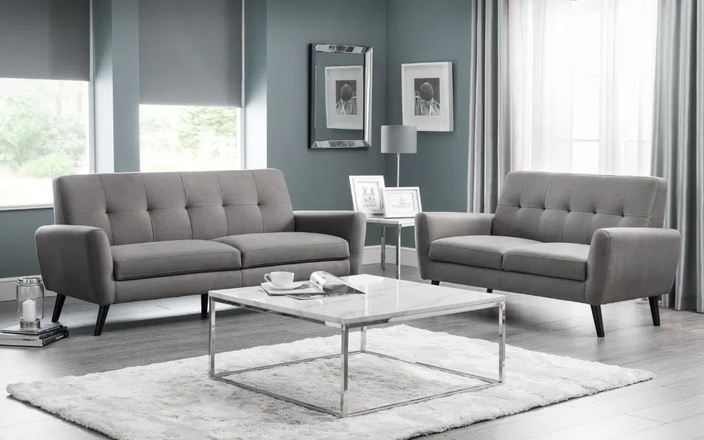 Scala Square Marble Effect Coffee Table - Julian Bowen