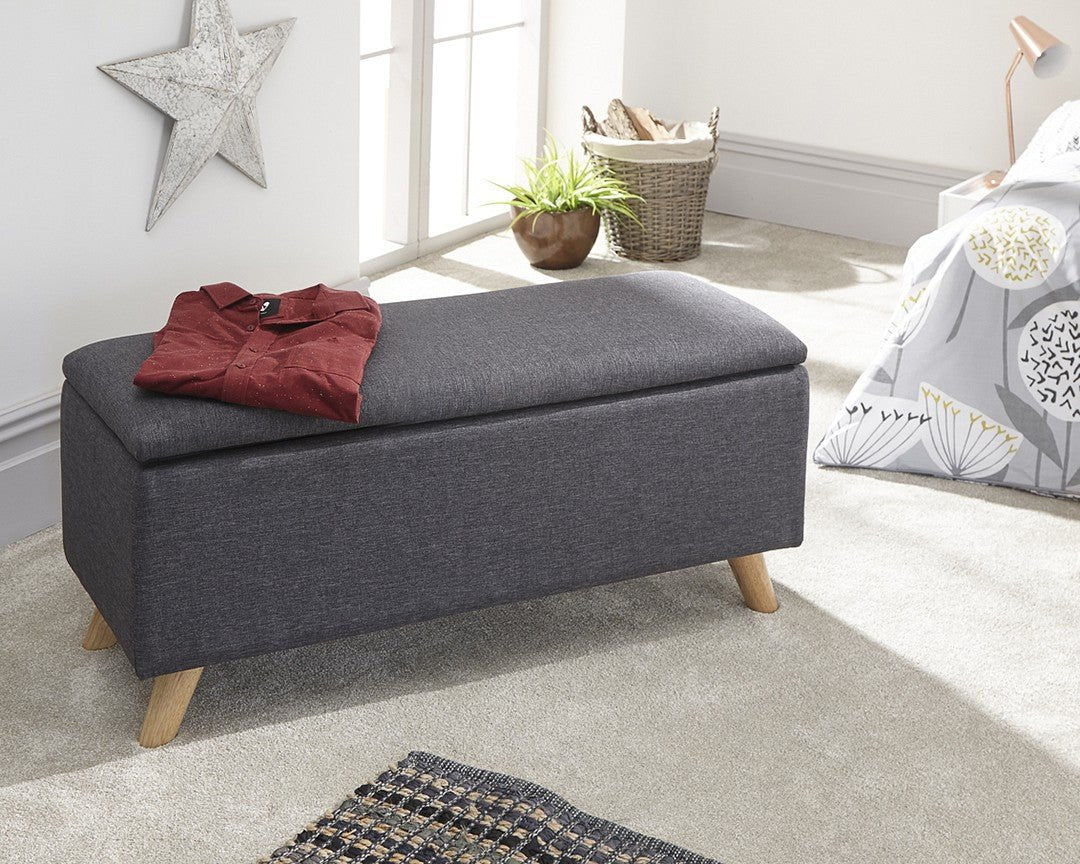 Secreto Fabric Ottoman Bench - GFW